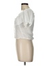 Papermoon 100% Polyester White Short Sleeve Blouse Size L - photo 5