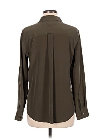 Rails Long Sleeve Silk Top (view 2)