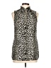 MICHAEL Michael Kors Animal Print Ivory Sleeveless Blouse Size L - photo 1