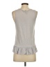 Aqua Gray Sleeveless Blouse Size S - photo 2