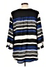 My Michelle Stripes Blue 3/4 Sleeve Blouse Size L - photo 2