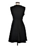 Attention Solid Black Casual Dress Size M - photo 2
