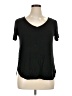 A.gain Black Short Sleeve Top Size 1X - photo 1