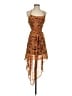 Truth NYC 100% Polyester Paisley Orange Cocktail Dress Size S - photo 1
