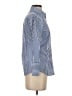 J. McLaughlin Checkered-gingham Blue 3/4 Sleeve Button-Down Shirt Size 2 - photo 4