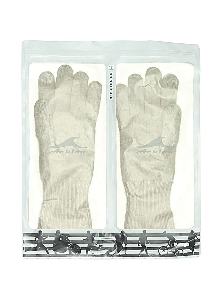 Pre-owned Assorted Brands Gloves In Ivory