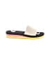 J.Crew Color Block White Yellow Sandals Size 9 - photo 1