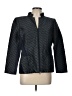 Lafayette 148 New York Chevron-herringbone Blue Jacket Size 12 - photo 1