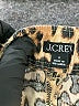 J.Crew 100% Linen Animal Print Gold Shorts Size L - photo 3
