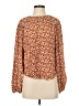 Joie 100% Viscose Floral Orange Long Sleeve Blouse Size S - photo 1