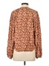 Joie 100% Viscose Floral Orange Long Sleeve Blouse Size S - photo 2
