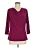 DressBarn Burgundy 3/4 Sleeve Top Size M - photo 1