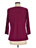 DressBarn Burgundy 3/4 Sleeve Top Size M - photo 2