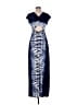 Bailey Blue Graphic Blue Casual Dress Size M - photo 2