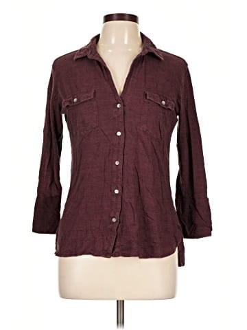 James Perse 3/4 Sleeve Button-Down Shirt (view 1)