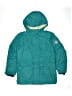 Lands' End 100% Polyester Solid Teal Snow Jacket Size 10 - 12 - photo 1