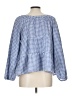 Old Navy Blue 3/4 Sleeve Blouse Size L - photo 2