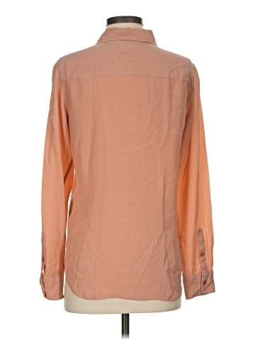 Equipment Long Sleeve Silk Top (view 2)