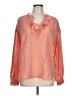 Pilcro Orange Long Sleeve Blouse Size L - photo 1