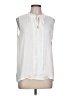 Simply Vera Vera Wang 100% Polyester White Sleeveless Blouse Size L - photo 1