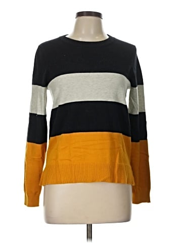 Hem & Thread Pullover Sweater (view 1)