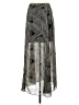 Love 21 100% Polyester Graphic Gray Casual Skirt Size S - photo 2