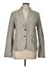 J.Crew 100% Cotton Chevron-herringbone Gray Blazer Size 12 - photo 1