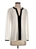 Vince Camuto 100% Polyester Color Block Ivory Long Sleeve Blouse Size S - photo 1