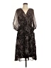 DKNY 100% Polyester Animal Print Brown Cocktail Dress Size 8 (petite) - photo 1