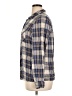 Charlotte Russe Plaid Blue Long Sleeve Button-Down Shirt Size XL - photo 5