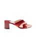 Andrea Gomez Color Block Red Sandals Size EU 37 1/2 - photo 1