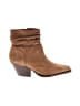 Vince Camuto 100% Leather Brown Ankle Boots Size 8 1/2 - photo 1