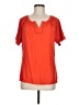 Talbots 100% Cotton Orange Short Sleeve Top Size M - photo 1