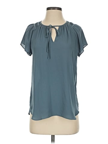 Ann Taylor Short Sleeve Blouse (view 1)