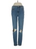 Free People Hearts Blue Jeans Size 27 waist - photo 1
