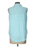 Collections etc. 100% Cotton Blue Sleeveless Button-Down Shirt Size L - photo 2