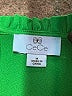 CeCe Green Short Sleeve Top Size M - photo 4