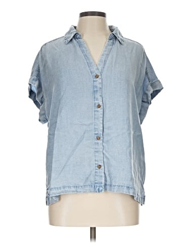 Jane and Delancey Short Sleeve Button-Down Shirt (view 1)