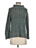 Democracy Tweed Teal Turtleneck Sweater Size S - photo 1