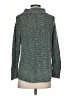 Democracy Tweed Teal Turtleneck Sweater Size S - photo 2