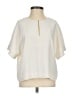 J.Crew 100% Polyester Ivory Short Sleeve Blouse Size 4 - photo 1