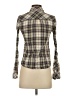 Fossil Plaid Green Long Sleeve Button-Down Shirt Size S - photo 2