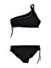 Assorted Brands Graphic Black Two Piece Swimsuit Size 14 - photo 2