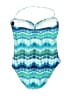 La Blanca Tie-dye Blue One Piece Swimsuit Size 12 - photo 2