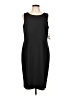 Le Suit Solid Black Cocktail Dress Size 12 - photo 1