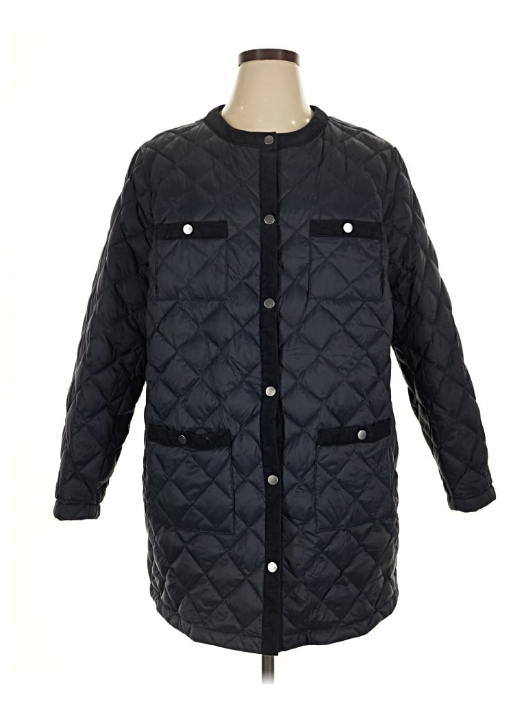 Pre-owned Jjill Coat In Black