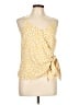 Blu Pepper 100% Polyester Yellow Sleeveless Blouse Size L - photo 1
