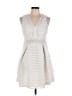 Francesca's 100% Polyester White Cocktail Dress Size L - photo 1