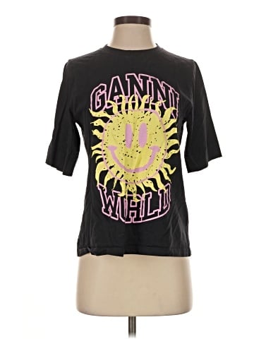 Ganni Short Sleeve T-Shirt (view 1)