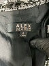 Alex Marie 100% Polyester Houndstooth Gray Coat Size 6 - photo 3